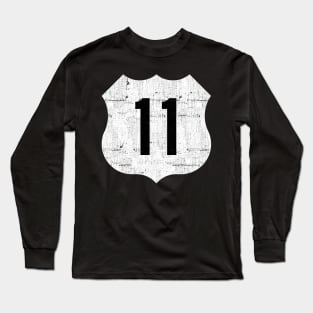 Route 11 -- Vintage Look Design Long Sleeve T-Shirt